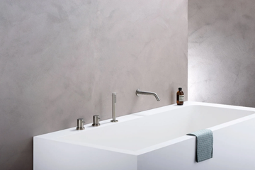 CRIXX142 - Deck mounted thermostatic stainless steel bathtub tap with diverter by CRISTINA Rubinetterie - view 3